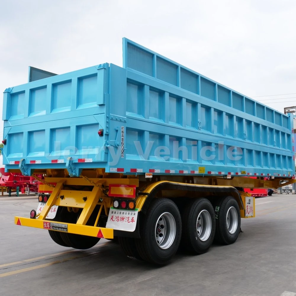 3 Axles 12 Wheeler Rear Tipper Semi Trailer for Sale with Low Price