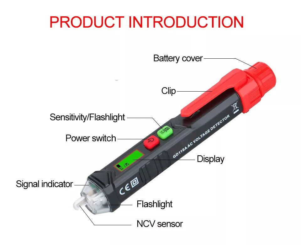 Wholesale/Supplier Digital AC Voltage Detector Voltage Test Pen