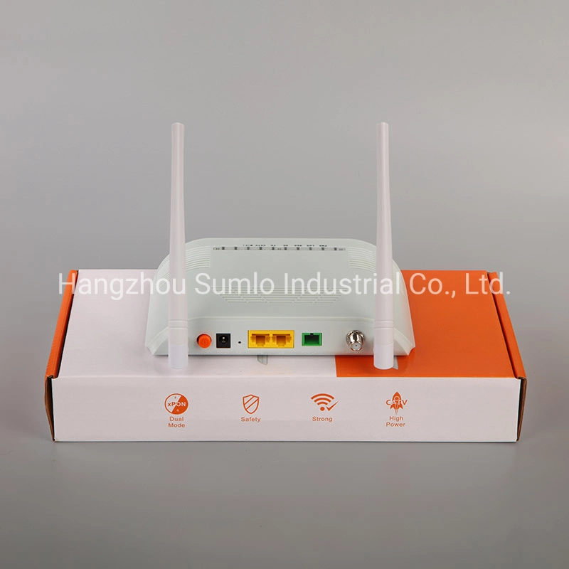 Xpon ONU 1ge+1fe+CATV+WiFi ONU for FTTH FTTX Access