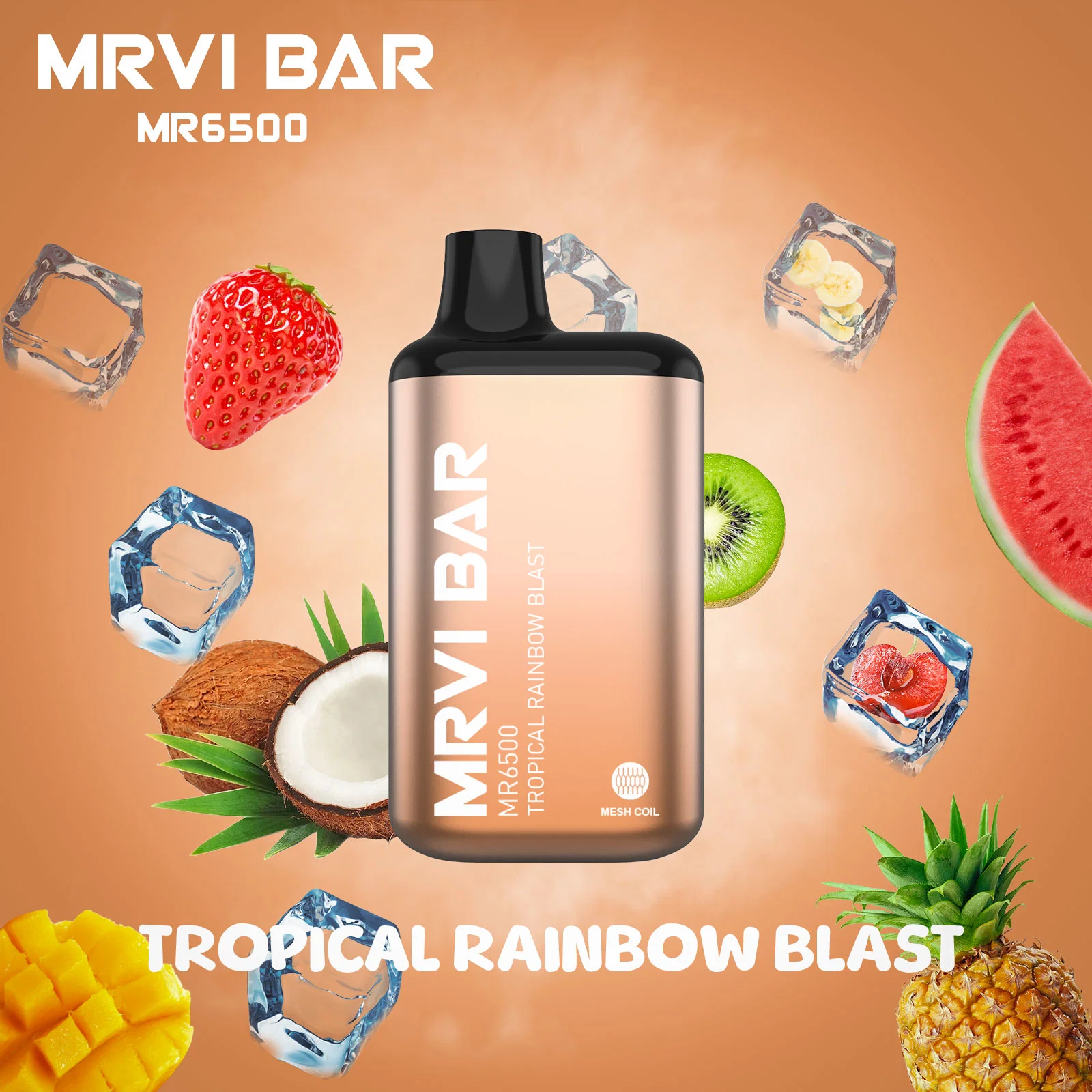 High quality/High cost performance  Original Mrvi Bar 6500 Puffs Electronic Cigarettes Puff Mr6500 Disposable/Chargeable Vape Pen Dry Herb Vaporizer