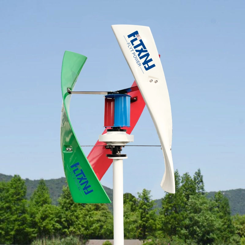 High Efficiency 400W/500W/600W/800W 12V/24V Vertical Wind Turbine System Generator for Home