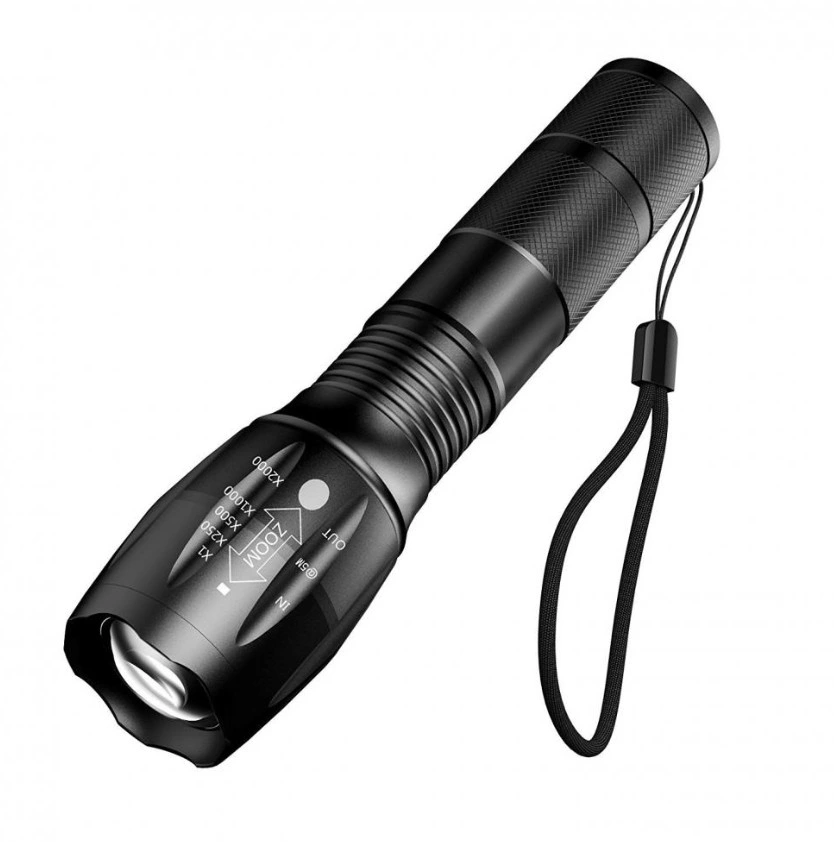 Wholesale/Supplier Multifunction Water Proof Rechargeable Zoomable 800 Lumens Torch LED Flashlight