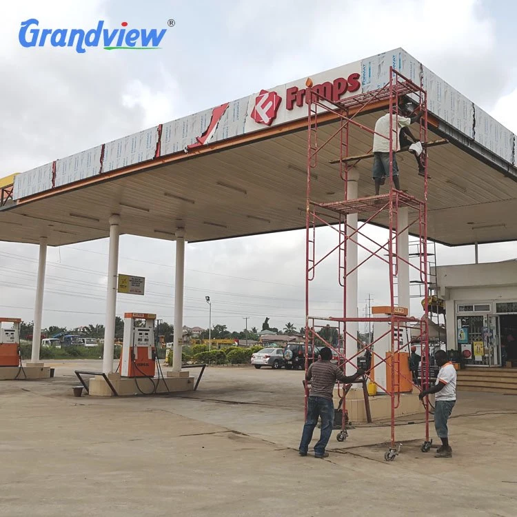 High Quality Container Diesil Petrol Fuel Station Roofing Aluminum-Plastic Sheet LED Gas Display