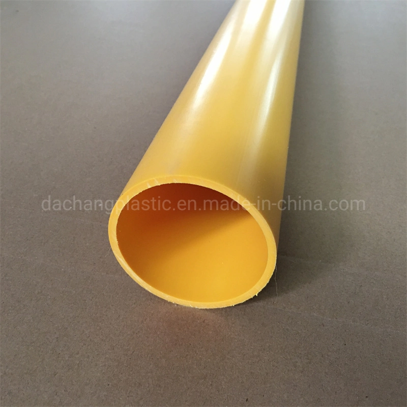 Thick Yellow Polypropylene PP Plastic Extrusion Tube Pipe for Road Marking Snow Poles 76mm Outer Diameter