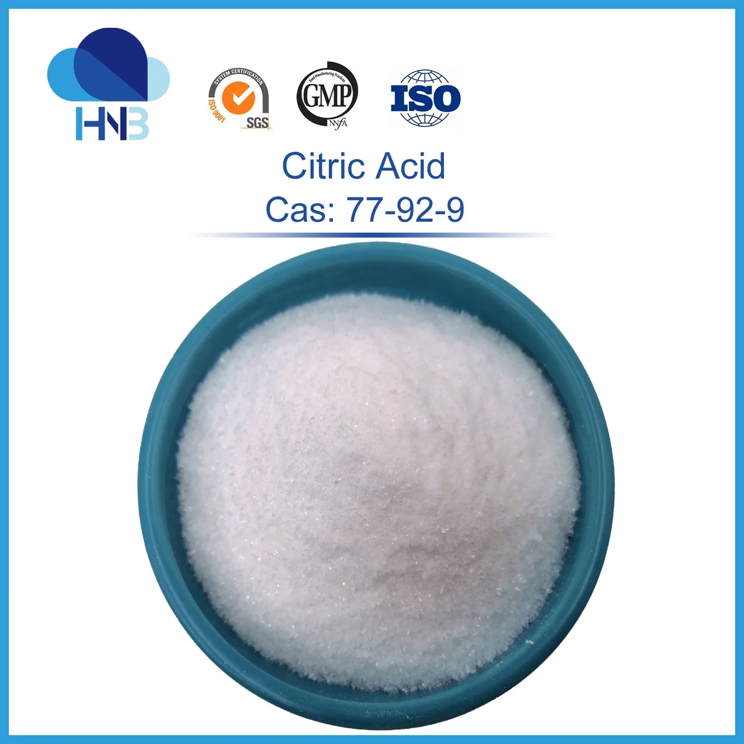 CAS: 77-92-9, ácido cítrico en polvo