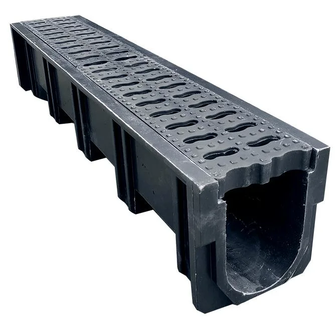 En124 Resin/Plastic SMC Composite Drain Drainage Channel Grate U 300mm Width 315mm Height 1000mm Length