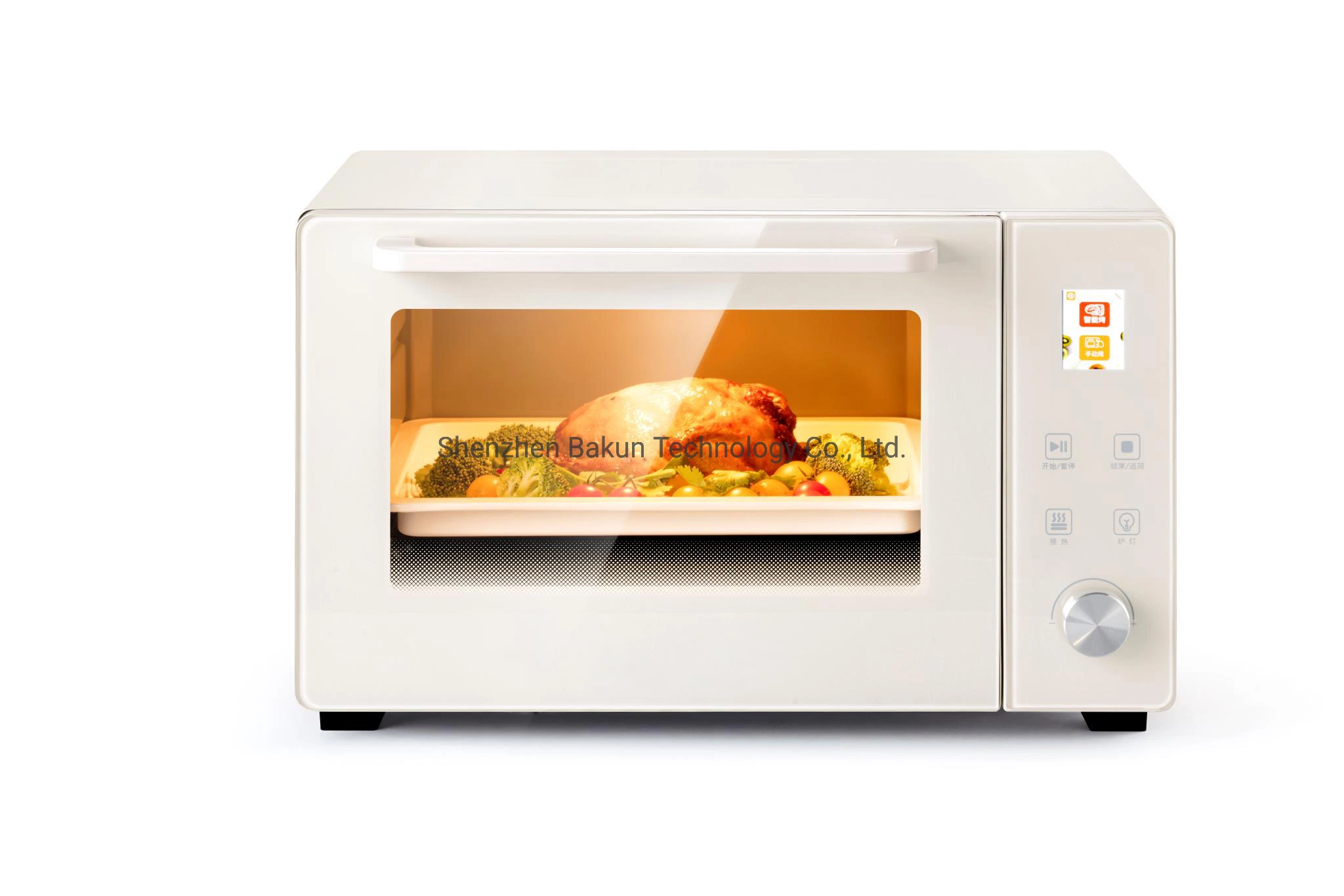 2.4 LCD Display Automatic Recognition Set Temperature Time Intelligent Baking Multiple Recipes Ai Oven