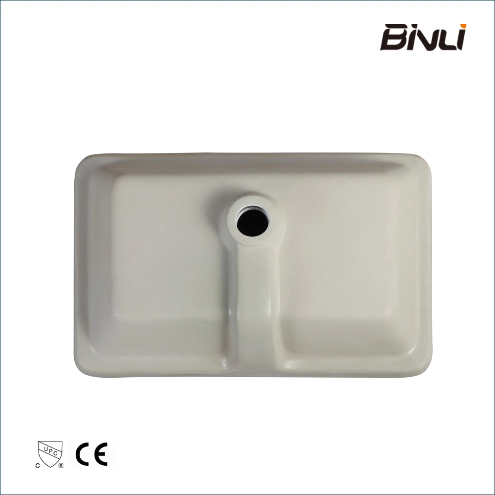 Chinese Wholesale/Supplier Sanitary Ware Furniture White Ceramic Rectangular 20 5/8" Undermount Bathroom Vanity Wash Sink Basin