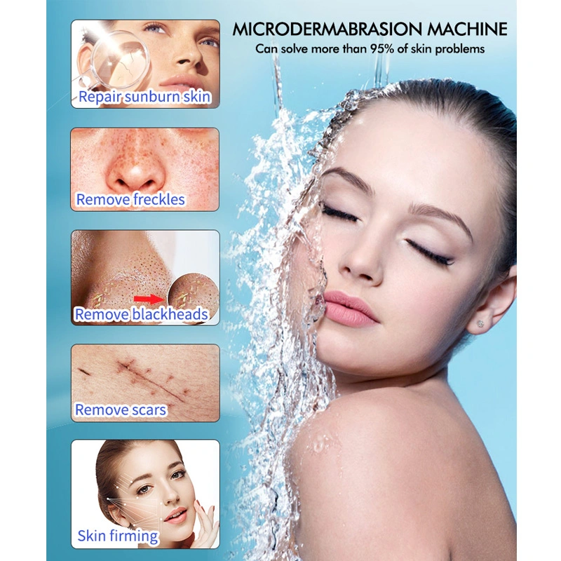 Nuevo Diamante Peeling Microdermoabrasión facial máscara de oxígeno Máquina/Coreano Piel Cuidado Facial belleza equipos Hydra Facial