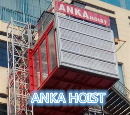 Anka Temporary Shaft Rack and Pinion Lift in Construction Building Work