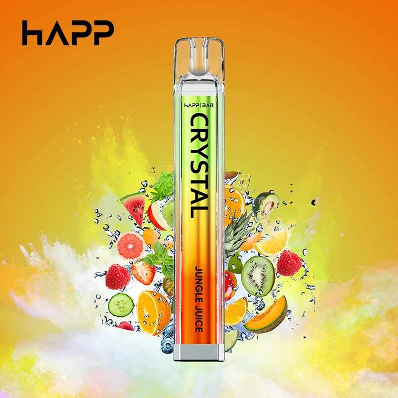 Peça de Vape descartável Crystal 2% NIC de fábrica original Wholesale Happ Bar 600 puffs