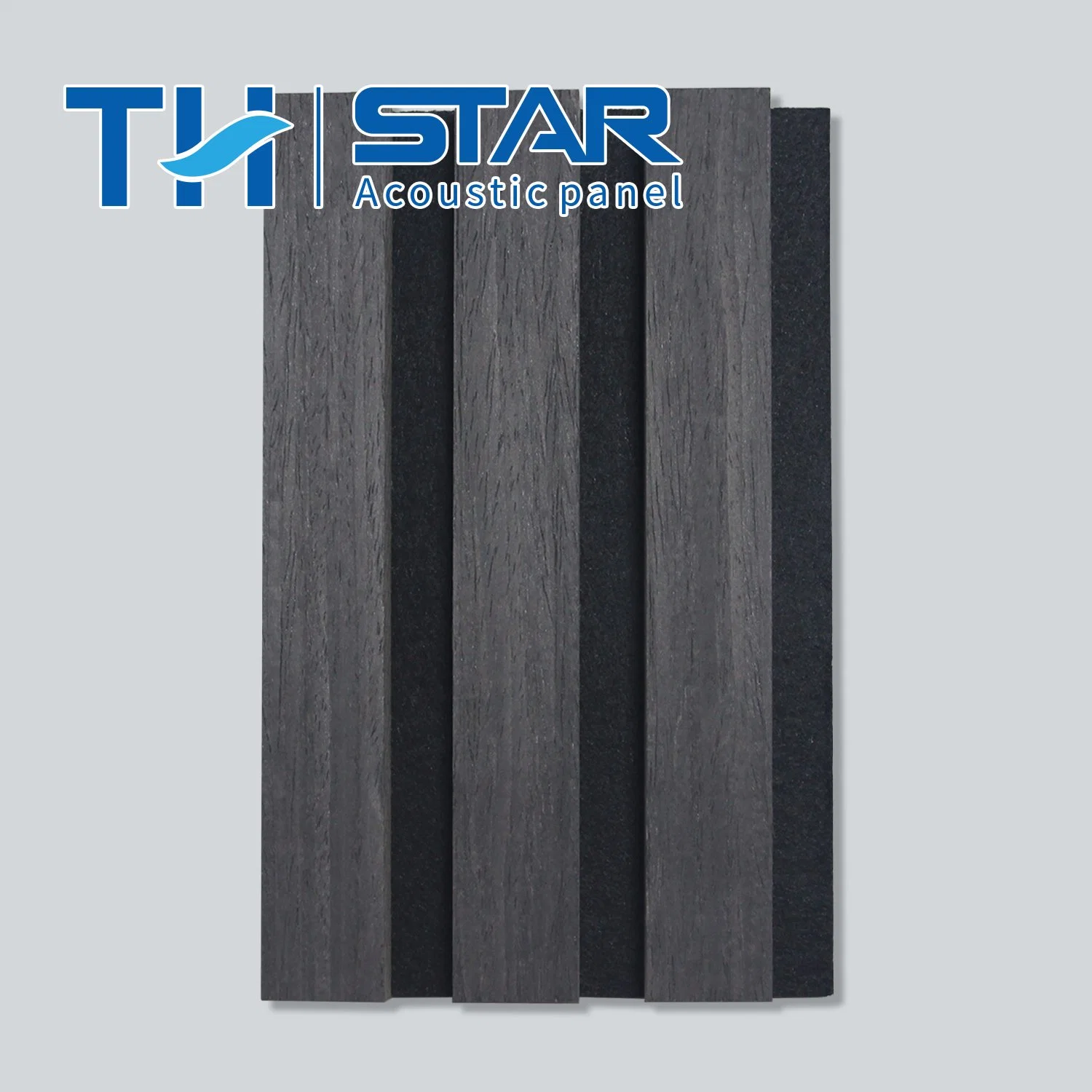 Ecofriendly High Density MDF Wood Slats Material with Polyester Fiber for Studio Indoor Wall Soundproof Acoustic Wall Panel