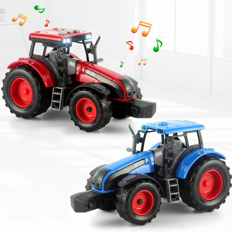 Farmer Flats Автомобили с автоавтомобилями и самолетами Детские игрушки Chilren Toy Transporter Truck Boys Подарочный трактор с. Свет и музыка