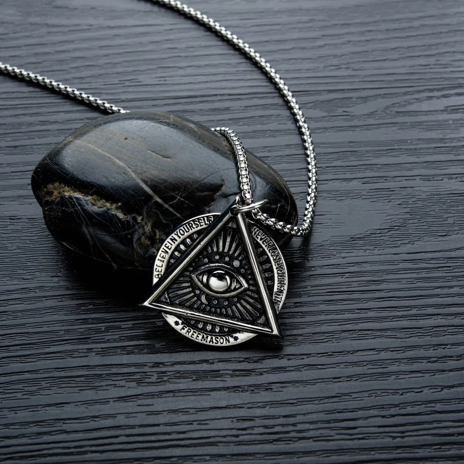 Stainless Steel Demon Eyes Necklace