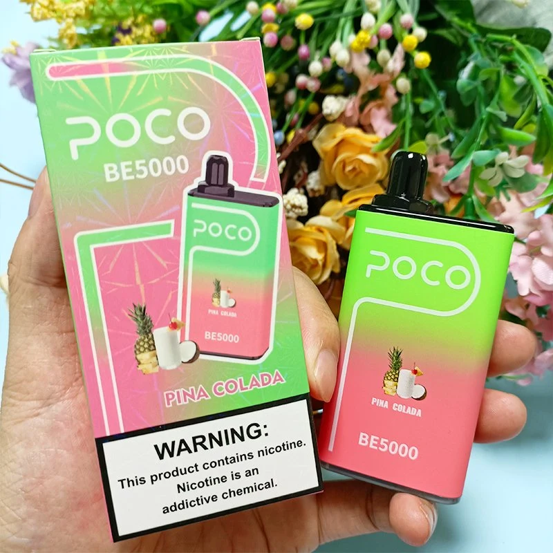 Low MOQ Factory Supply Poco Be5000 Wholesale/Supplier Disposable/Chargeable Vape Mesh Coil Vape Bar with Airflow Design
