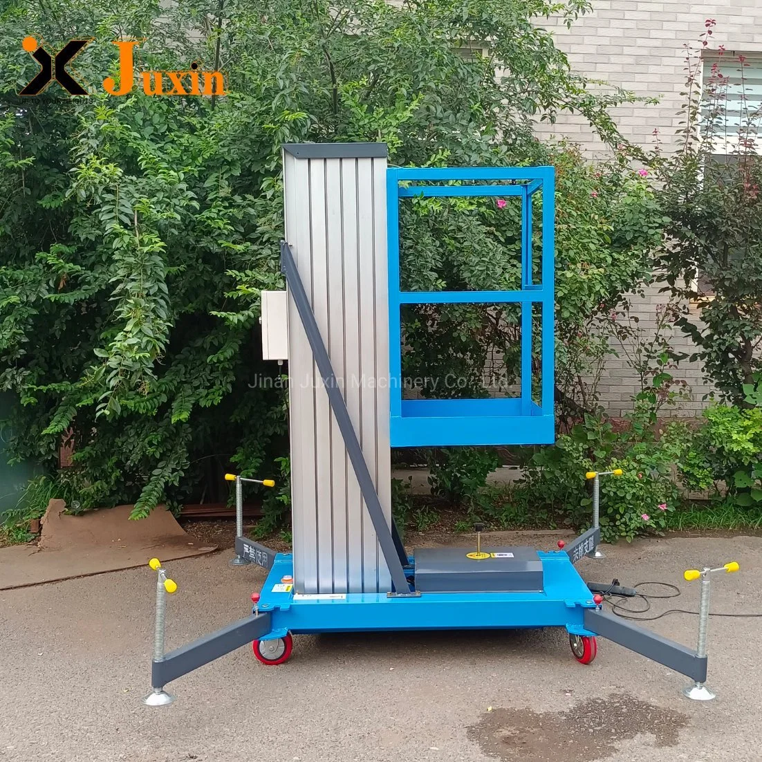 4-10m 100kg 200kg Hydraulic Mobile Vertical One Mast Aluminum Alloy Electric Telescopic Lift Ladder with CE ISO Certification