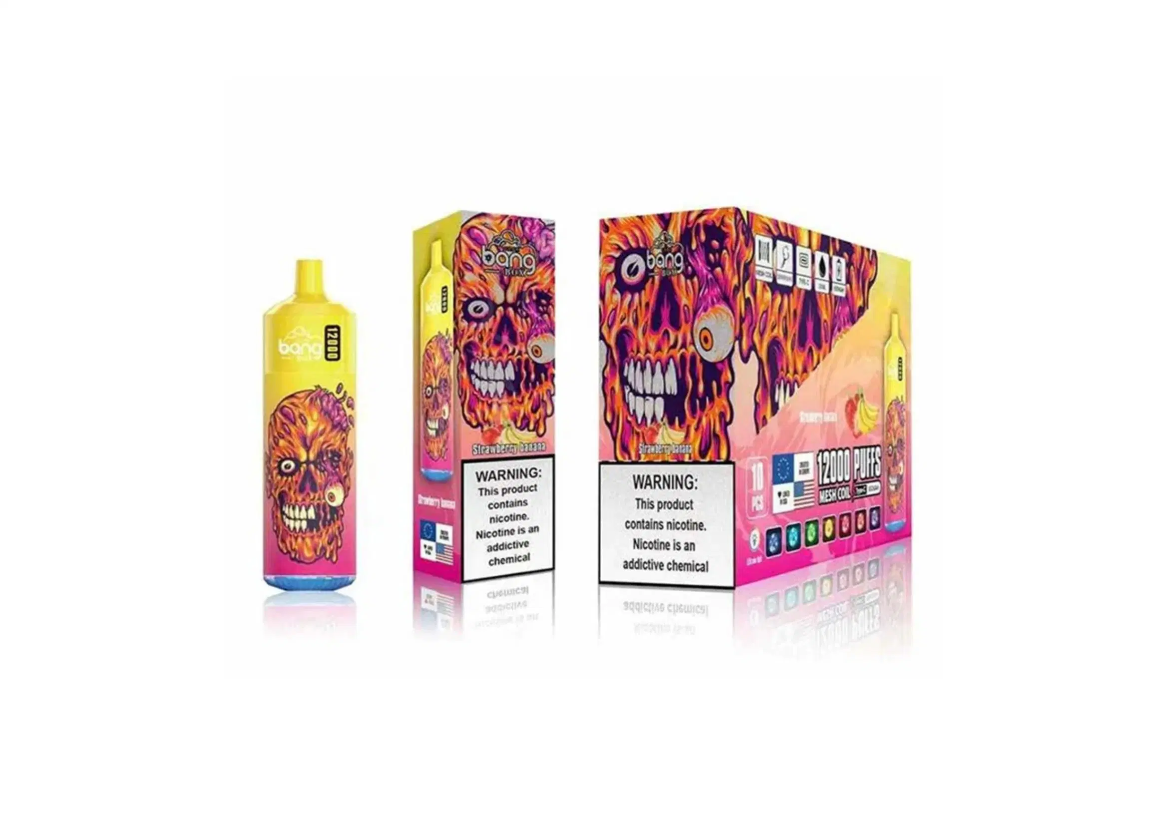 Les nouvelles tendances de gros bang Box 12000 Mesh Vape narguilé Prix de gros de la bobine vaporisateur stylo personnalisé