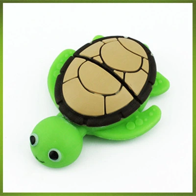 Unidade Flash USB Turtle PVC OEM Custom U Stick