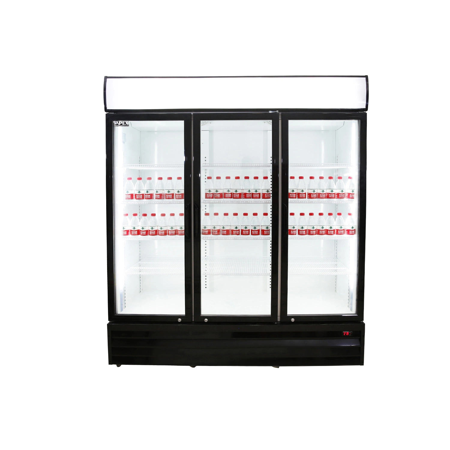 Restaurant Refrigeration Equipment Cold Drink 3 Door Commercial Display Refrigerator