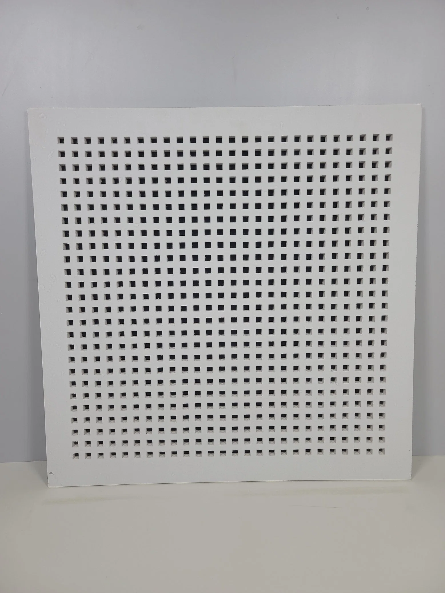 600*600 Square Hole White Perforated Plaster Sound-Absorbing Ceiling 2022