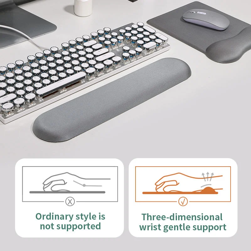 Silicone Wrist Support Hand Pad Pillow Memory Foam Mouse Cartoon Rubber Keyboard Holder Office Set