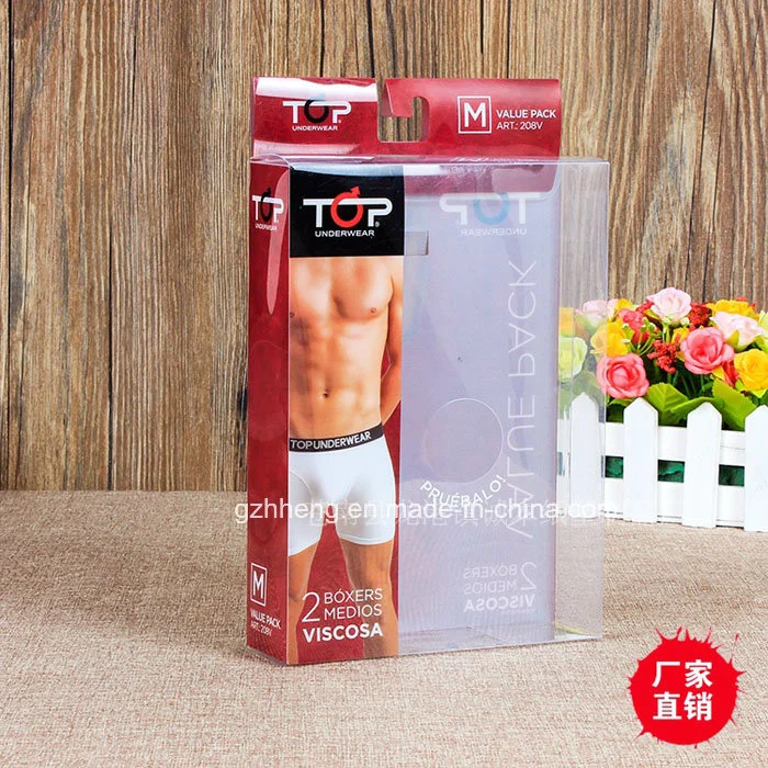 OEM plastic printed packaging  box for sexy lingerie (PET box)