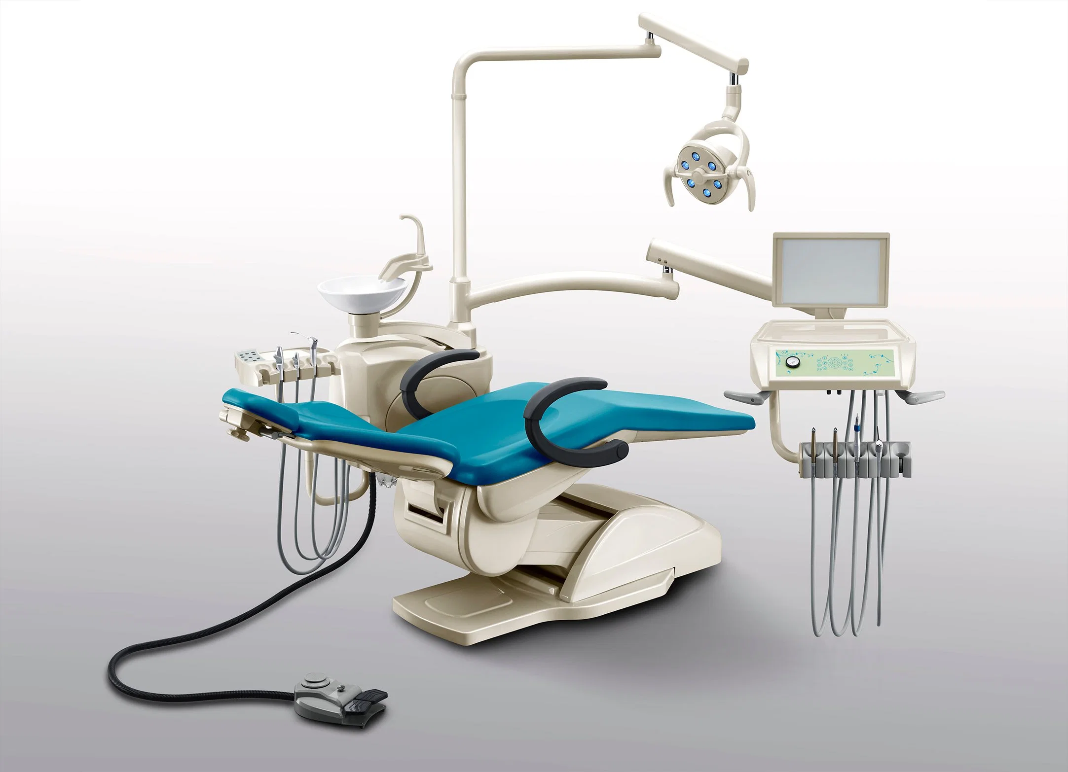 Multifunción de tipo económico Pedal sillón dental con aprobación CE