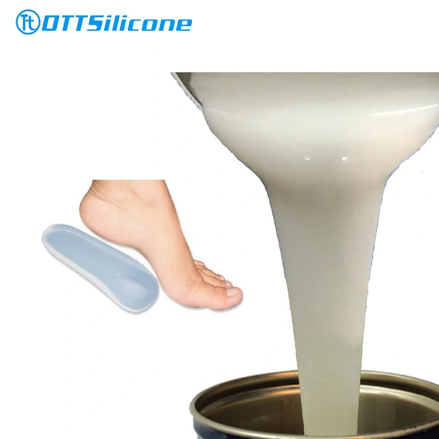 Liquid RTV-2 Silicone for Heel Cushions and Pads Making Footcare Insole Gel