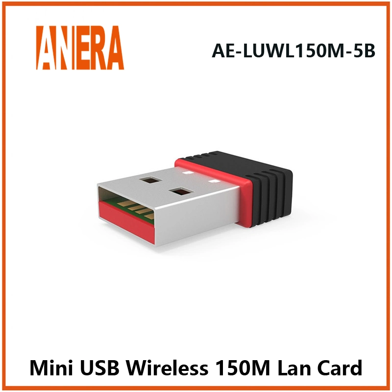 La tarjeta inalámbrica de 150m de transmisor y receptor WiFi Lb-Link verdadera tarjeta Mini USB