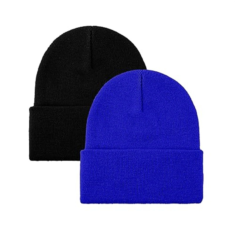 Gorro de malha personalizável unissexo para o inverno Man para mulher Boné macio e quente para senhoras com malha Skull Beanies