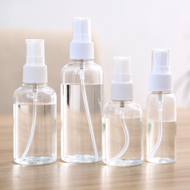 10ml 20ml 30ml 50ml 60ml 100ml 200ml 250ml 300ml 500ml Transparent Pharmaceutical Packaging Plastic Pet Bottle with Spray Sprayer