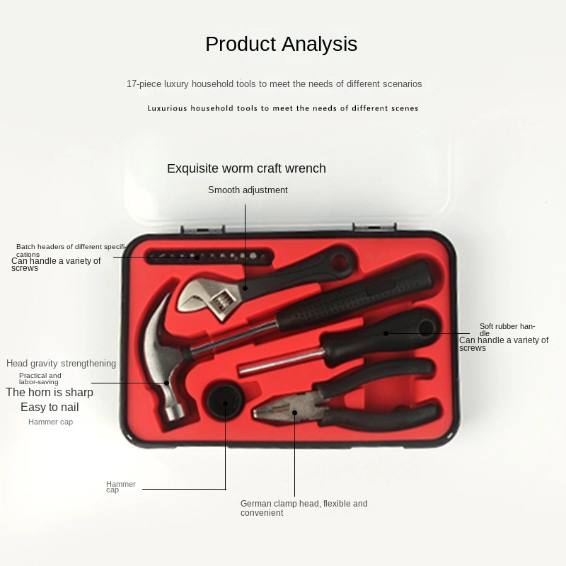 Haushalt 17 Stück Hardware Toolbox Set