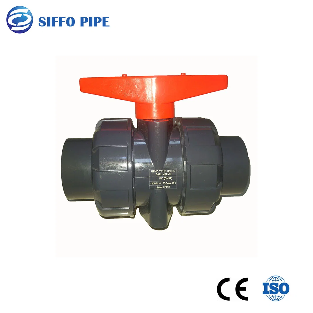 High quality/High cost performance UPVC Water Pipe Fittings Pn16 Union Connector and Coulping for Raw Water Transmission, Potable and Municipal Water Application