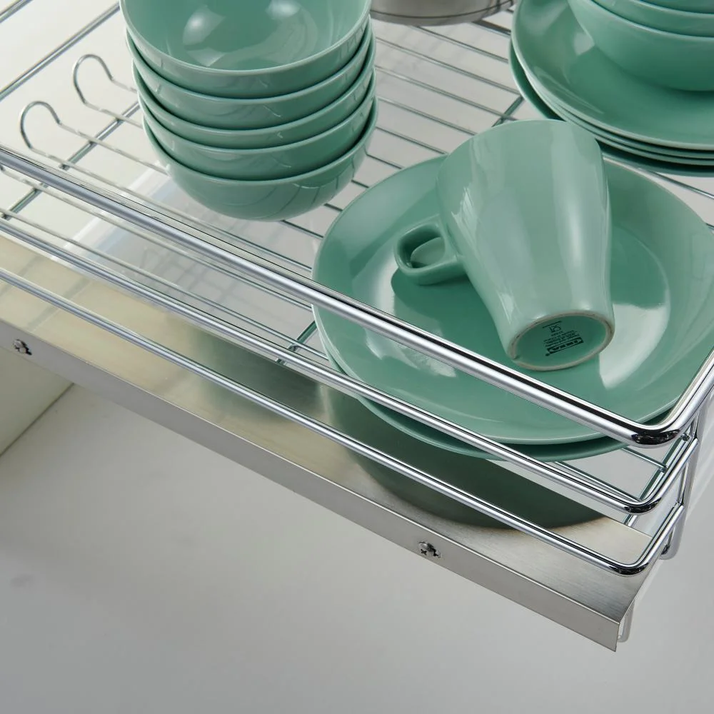 Cupboard Storage Rack Kitchen Wire Pull out Drawer Basket