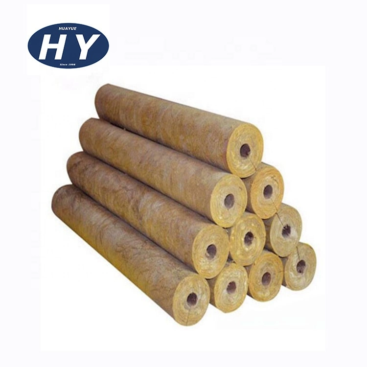 High quality/High cost performance  High Work Temperature Rock Mineral Wool Tube for Industrial Boiler Equipment and Pipelines