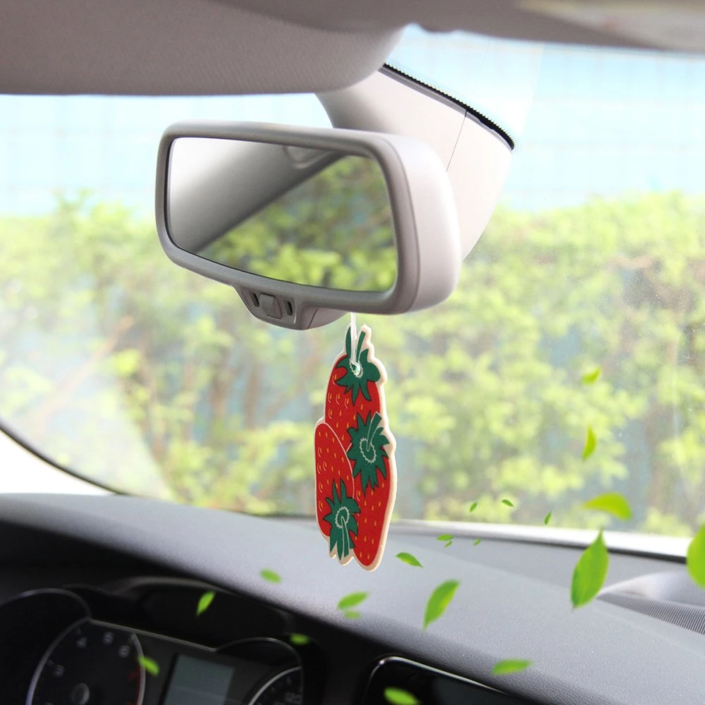 Voiture Diffuseur de parfum pendaison saveur des fruits du papier de parfum de voiture