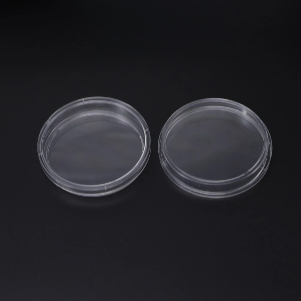 Tc Treated Stackable Disposable Glass Virus Culture Laboratory Plastic Dish with Vent