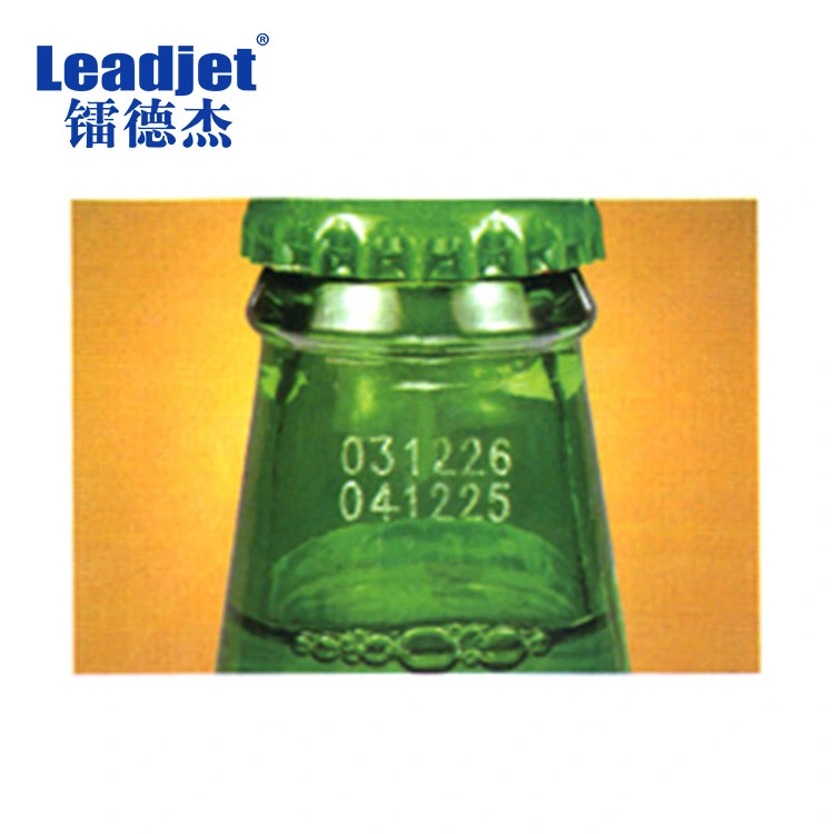Industrial CO2 Laser Logo Marking Systems Glass Bottle Laser Printer