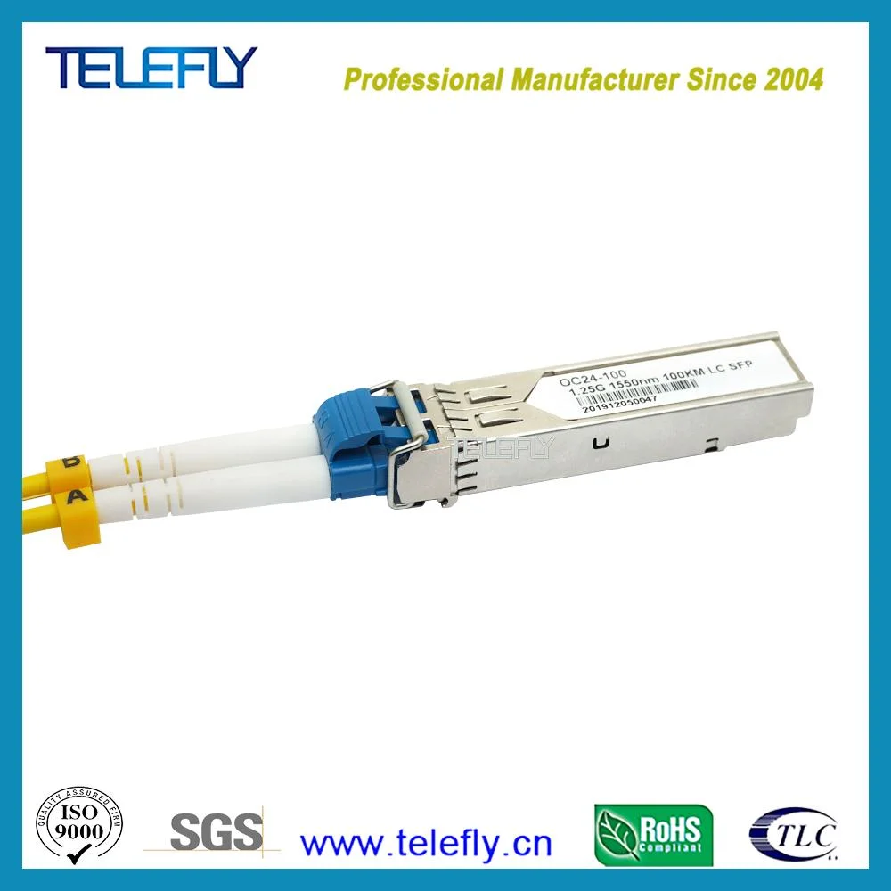 SFP Module Optical Bi-Directional Optical Transceiver Price, 1.25g 100km Netgear, Mikrotik