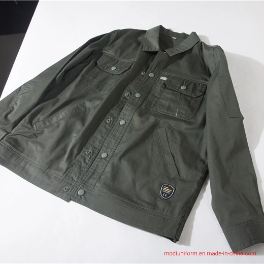 Conjunto de trabalho de cor verde Jeep confortável uniforme de algodão