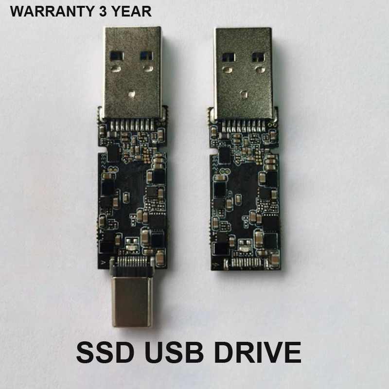 Unidade USB SSD Flash de estado sólido USB3.2 de 64 GB 128 GB, 256 GB, 512 GB, 1 TB