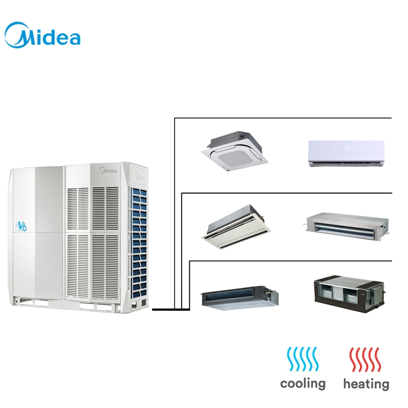 MIDEA 380V 32HP High COP Energy Saving Hotel Use نظام VRF VRV لمكيف الهواء المركزي متعدد الطبقات للتبريد