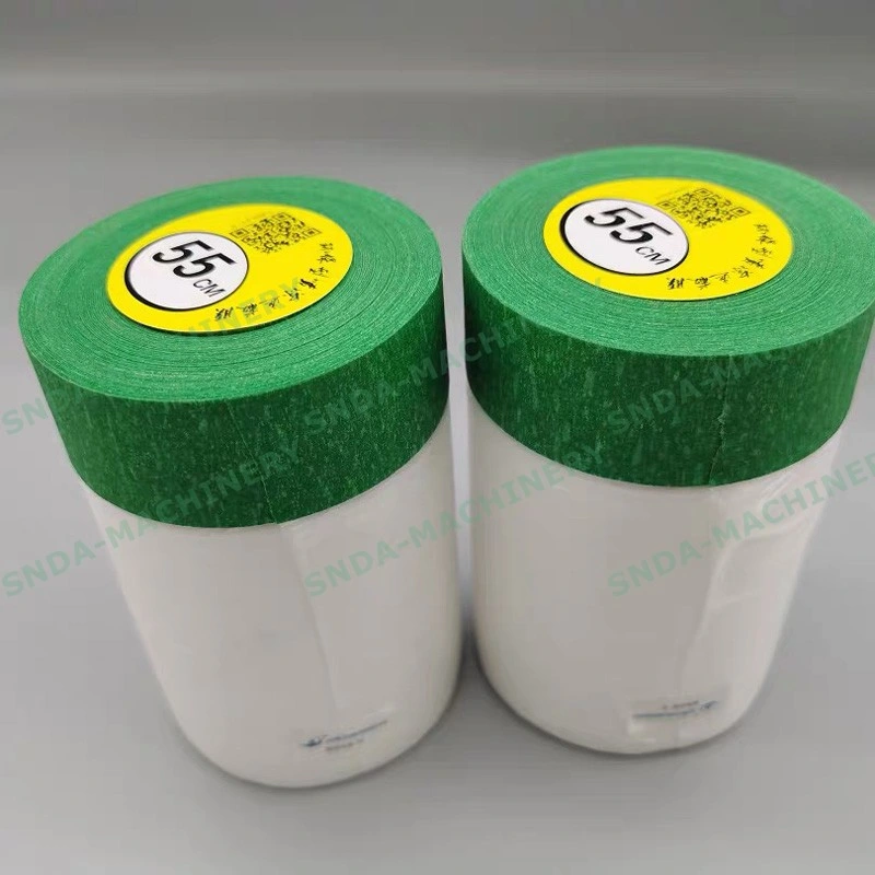 PE Masking Film Against Paint Spraying in Roll Making Machine for Automotive Painting Covering