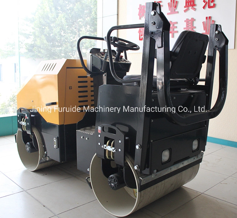 Construction Equipment 1.5 Ton Double Drum Compactor Road Roller