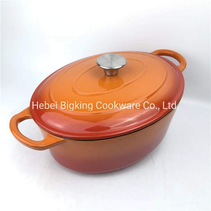 Christmas Gift Enamel Cast Iron Oval Soup Pot