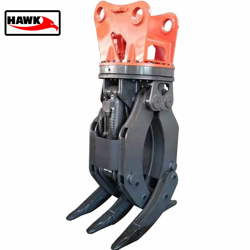 Hydraulic Log Grapple for Excavator Rotating Grapple for Sale