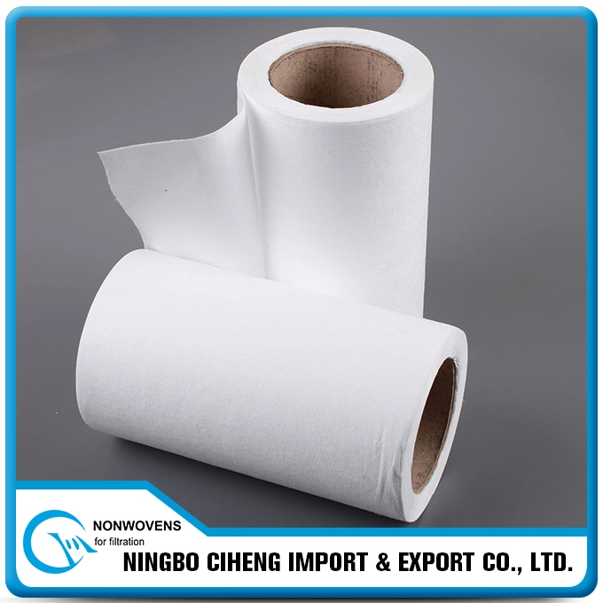 China Manufacturer PP Nonwoven White HEPA Car Air Filter Paper Rolls