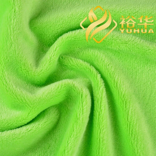 100% Polyester Plain Brush Cloth Super Soft Double Sided Flannel Blanket Fabric 2021