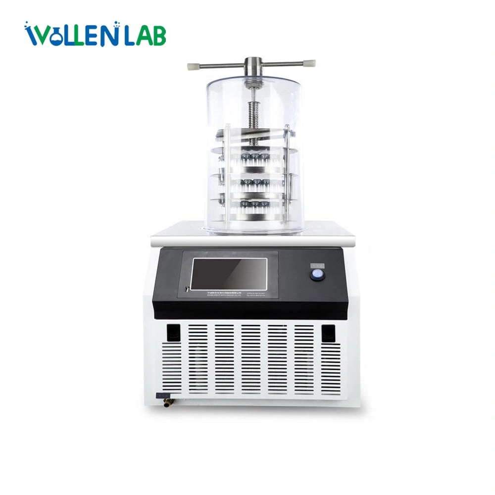 Tabletop Mini Laboratory Use Multi Manifolds Vacuum Encapsulation Drying Machine Lyophilizer Equipment