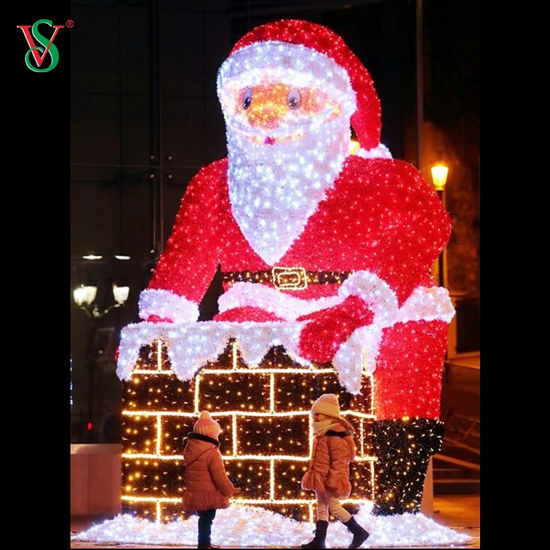 LED 3D Santa Claus Snowman Motif Light for Christmas New Year Decoration